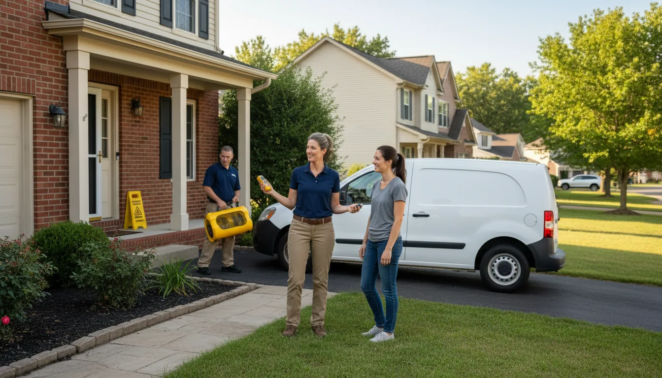 Residential water damage restoration in Hobson, MT